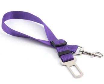 Safety Belt, Retractable For Car (Color: Purple)