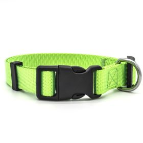 Nylon Buckled Collar (Option: Green-M)