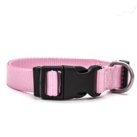 Nylon Buckled Collar (Option: Pink-S)