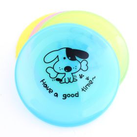 Interactive Silicone Flying Disc for Puppy Training Funny! (Option: random color-1PC)