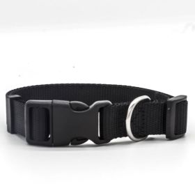 Nylon Buckled Collar (Option: Black-M)