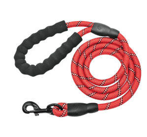 Leash Rope For Training, Reflective For Small Medium Large Dogs (Color: Red)