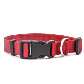 Nylon Buckled Collar (Option: Red-S)