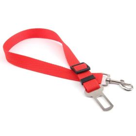 Safety Belt, Retractable For Car (Color: Red)